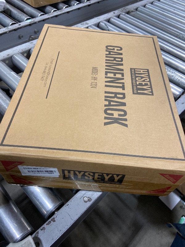 Photo 1 of HYSEYY Clothes Rack, Double Rods Rolling Clothing Rack for Hanging Clothes, Portable Garment Rack with Wheels, Coat Rack Wardrobe Closet Load 240 LBS for Bedroom Laundry Room, Black