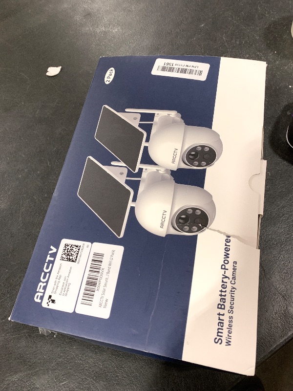 Photo 1 of ARCCTV Solar Security Cameras Wireless Outdoor, 4MP 360° View Battery Powered Outdoor Camera, Night Vision with Spotlight, 2-Way Audio, PIR Motion Sensor, 2.4G/5G Dual Band WiFi (2 Pack)