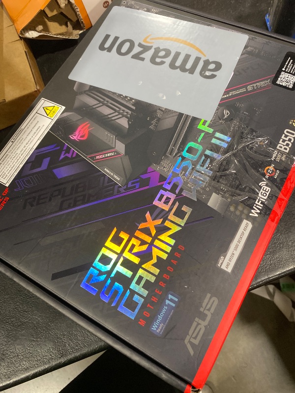Photo 1 of Asus ROG Strix B550-F Gaming WiFi II AMD AM4 (3rd Gen Ryzen) ATX Gaming Motherboard (PCIe 4.0,WiFi 6E, 2.5Gb LAN, BIOS Flashback, HDMI 2.1, Addressable Gen 2 RGB Header and Aura Sync)