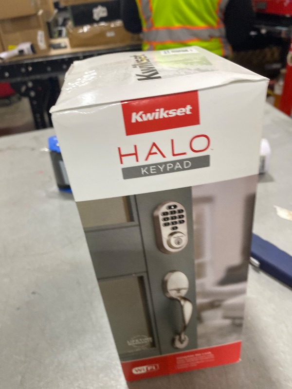 Photo 1 of Kwikset Halo Wi-Fi Smart Lock, Keyless Entry Door Deadbolt, Geofence Auto-Unlock, Grade AAA Certified, No Hub Required Easy Install, Satin Nickel Lifetime Finish Warranty, Backlit Keypad