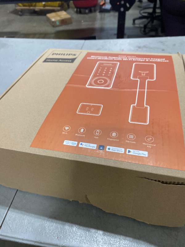 Photo 1 of Philips Wi-Fi Smart Lock with Handle, Keyless Entry Keypad Door Lock with Handle, Front Door Deadbolt Set with WiFi Gateway, App Control, Fingerprint Unlock, PIN Code Unlock, Auto Locking