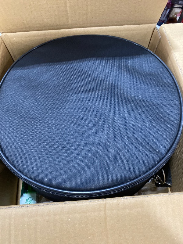 Photo 1 of BETESINE 13-Inch 15-Note Steel Tongue Drum in C Major, Beginner-Friendly Meditation Drum with Mallets, Music Book, Finger Picks, Carry Bag & Note Stickers, Angel White