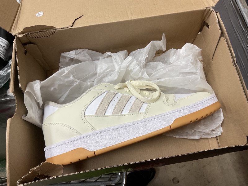View 3 of Adidas Women's Break Start, Ivory/Ivory/Cloud White, 9