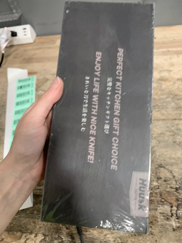 Photo 1 of **FACTORY SEALED** Huusk Serrated Steak Knives Set, 4.5" Japanese Stainless Steel Steak Knives Set of 4, Sharp Dinner Knife for Kitchen Table with Gift Box, Gifts for Men Women