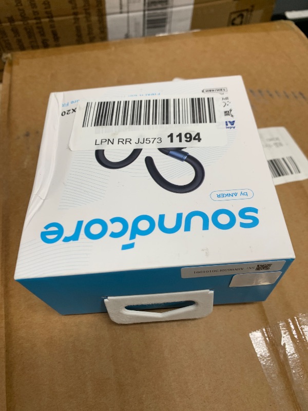 Photo 1 of (Renewed) Soundcore Sport X20 by Anker, True-Wireless Workout Earbuds, Rotatable and Extendable Ear Hooks, Noise Cancelling, Deep Bass, IP68 Waterproof, Sweatproof, Dustproof, 48H Play, for Gym