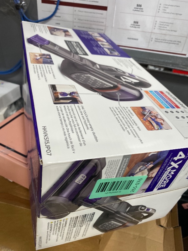 View 2 of **MISSING CHARGER** BLACK+DECKER dustbuster furbuster Pet Hair Vacuum with Motorized Pet Hair Brush, Handheld Vacuum Cordless for Home and Car, Rechargeable, Portable, Powerful Suction, AdvancedClean (HHVK515JP07)