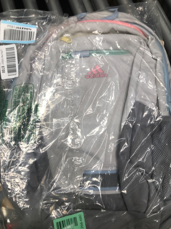Photo 1 of *** CHECK COMMENTS*** adidas Foundation Backpack, Twill White/Pink Spark/Grey, OSFA