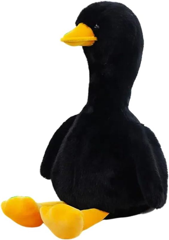 Photo 1 of  Duck Stuffed Animal, Stuffed Duck Plush Toys, Birthday for Kid Boys Girls (10inch-Black)

