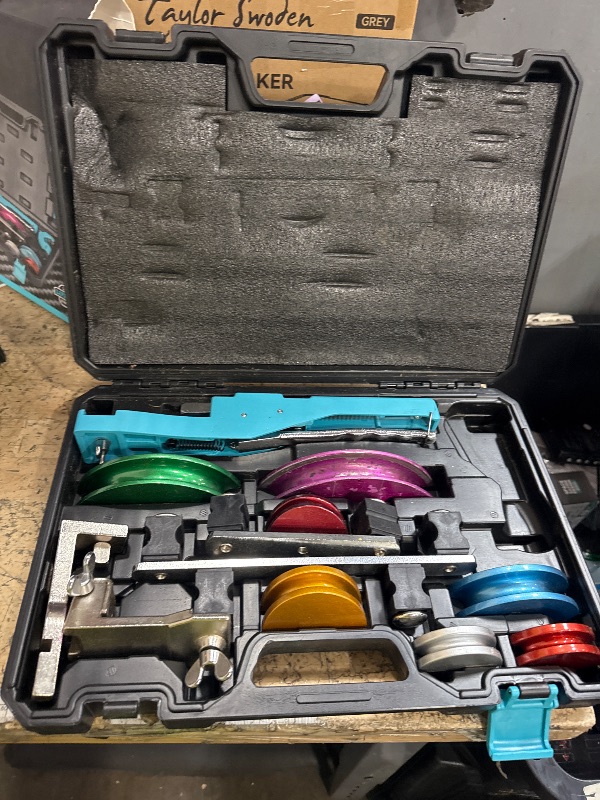 Photo 1 of **SEE NOTES***DURATECH Tube Bender Set, 1/4"-7/8" O.D. Ratcheting Pipe Bender with Pipe Cutter and Deburring Tool, 90° Forward/Reverse Pipes Bending Tools for HVAC Air Conditioning Refrigerator Repair