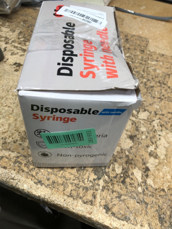 Photo 1 of 0.5ml 31G 5/16 Inch 8mm Syringe, Lab Syringes Individually Wrapped, Pack of 100