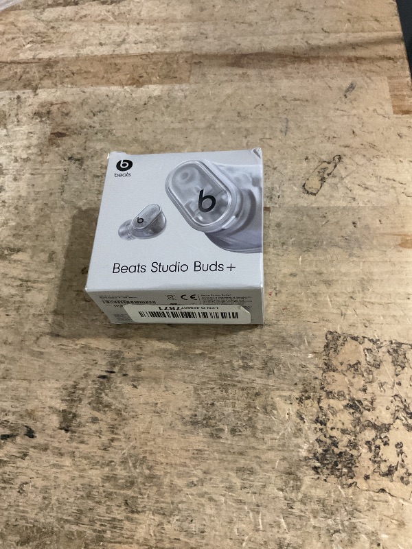Photo 1 of * HAS A WHITE NOISE SOUND IN ONE EARBUD* Beats Studio Buds + | True Wireless Noise Cancelling Earbuds, Enhanced Apple & Android Compatibility, Built-in Microphone, Sweat Resistant Bluetooth Headphones, Spatial Audio - Transparent