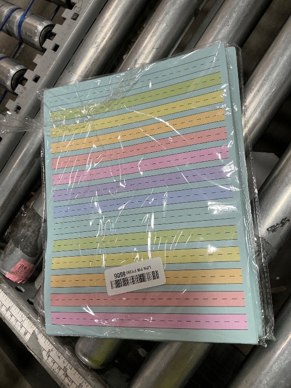Photo 1 of  Handwriting Paper 8.5”x11” Double Side Colored Primary Writing Paper for Kids with ADHD 0.5” Tactile Writing Lines Spacing Multi-Sensory Ruled Handwriting Tablet Dysgraphia Pad for Children