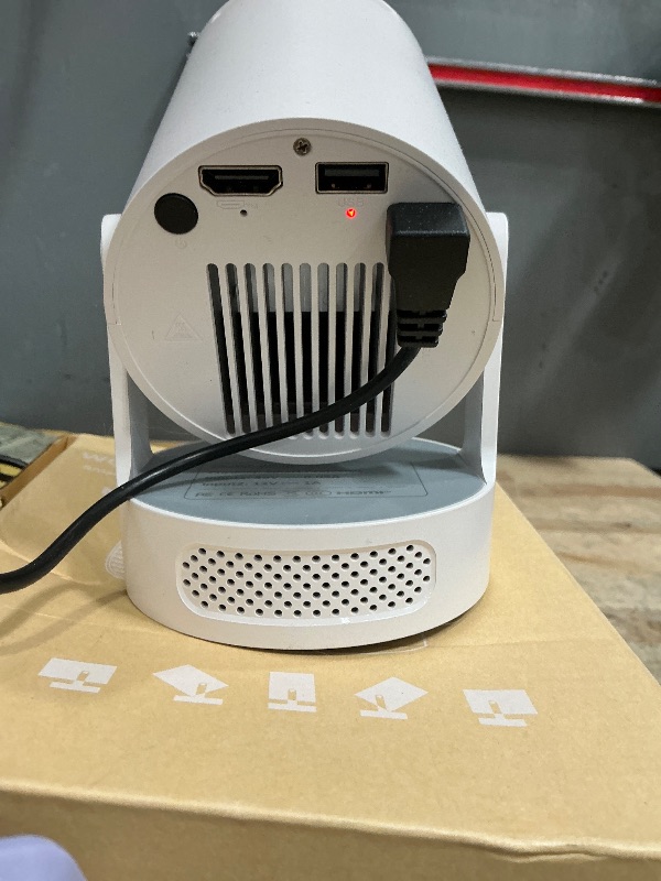 Photo 1 of [Built-in Apps & 2026 Upgraded] Mini Projector with WiFi 6 and Bluetooth 5.4 Support 4K 1080P Auto Keystone 180° Rotatable Projector Portable Compatibile with HDMI/TV Stick/Memory Stick/Laptop, White