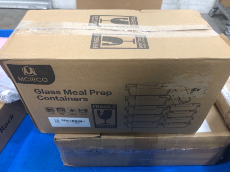 Photo 1 of [10-Pack]Glass Meal Prep Containers with Lids, MCIRCO Glass Food Storage Containers with Snap Locking Lids, Airtight Lunch Containers, Microwave, Oven, Freezer and Dishwasher, Green
