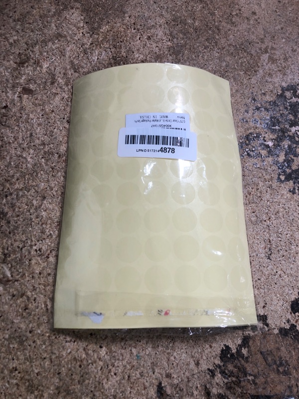 Photo 1 of 0.75" Clear Circle Dot Stickers (1050 Pcs), Transparent Self-Adhesive Seals for Envelope, Cosmetic Box, Gift Bag, Mail, PVC Material, Round Wafer Package Seals