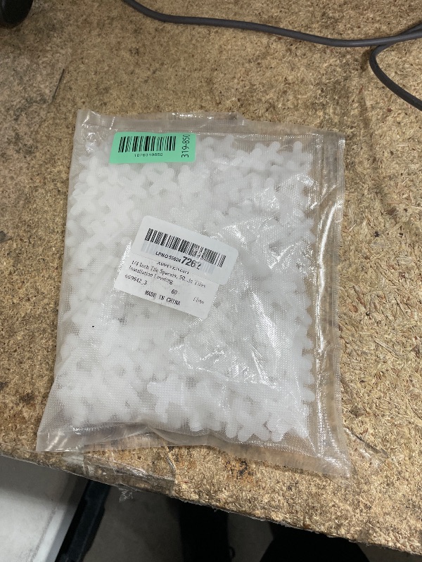 Photo 1 of 1/4 Inch Tile Spacers, 500 Pcs Cross Tile Leveling Clips Floor Wall Plastic Tiles Shim for Various Types of Ceramic Tiles Installation Leveling