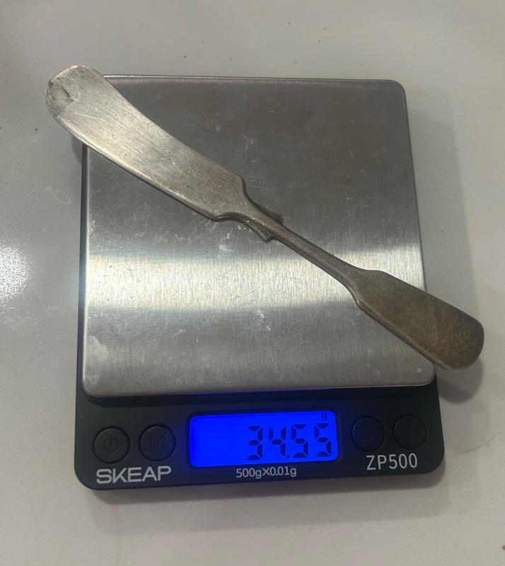 Photo 1 of MASTER BUTTER KNIFE STAMPED STERLING SILVER 34.55grams