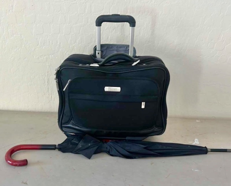 Photo 1 of KENNETH COLE REACTION, LAPTOP, BRIEFCASE WITH A RETRACTABLE HANDLE AND WHEELS AND UMBRELLA