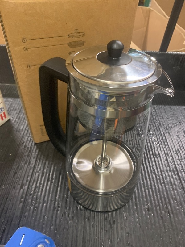 Photo 1 of KIDISLE Percolator Coffee Pot Electric Coffee Maker, 10-Cup Coffee Percolator with Auto Keep Warm, Stainless Steel Basket, Borosilicate Glass, Cool-Touch Handle
