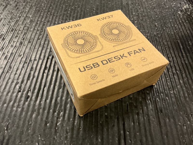 Photo 1 of TriPole Desk Fan USB Powered Small Portable Fan, 3 Speeds Adjustable Strong Breeze Mini Personal Fans, 360° Rotation Quiet Plug In USB Fans for Desktop Bedroom Office Table Travel, Black, 4.9ft Cable