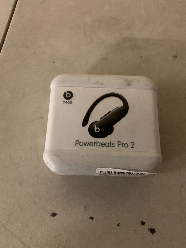 Photo 1 of Beats Powerbeats Pro 2 - Wireless Noise Cancelling Workout Earbuds with Secure- Fit Earhooks, Up to 45-Hour Battery with Charging Case, Sweat & Water Resistant, Heart Rate Monitoring - Jet Black *SEALED*