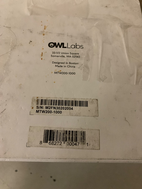 Photo 1 of Meeting Owl Pro - 360-Degree, 1080p HD Smart Video Conference Camera, Microphone, and Speaker (Automatic Speaker Focus & Smart Zooming and Noise Equalizing)