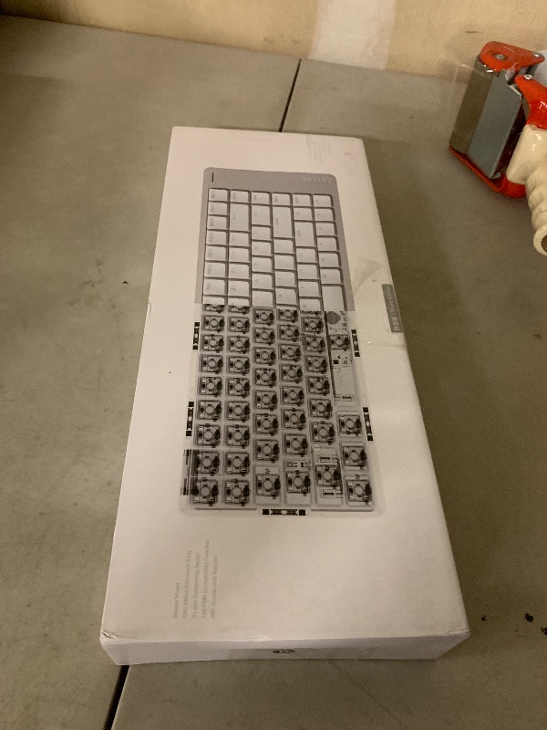 Photo 1 of LOFREE Flow2 Low-Profile Mechanical Keyboard, Aluminum Alloy with Void Linear Switches, Rechargeable Wireless Keyboards with 3 Mode Connections for Windows, macOS (Silver with Silence, 84 Keys)