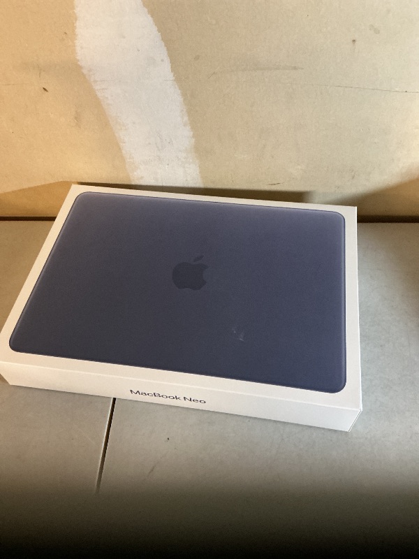 Photo 1 of Apple 2026 MacBook Neo 13-inch Laptop with A18 Pro chip: Built for AI and Apple Intelligence, Liquid Retina Display, 8GB Unified Memory, 512GB SSD Storage, 1080p FaceTime HD Camera, Touch ID; Indigo