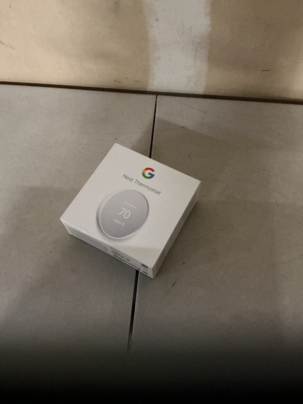 Photo 1 of Google Nest Thermostat - Smart Thermostat for Home - Programmable Wifi Thermostat - Snow