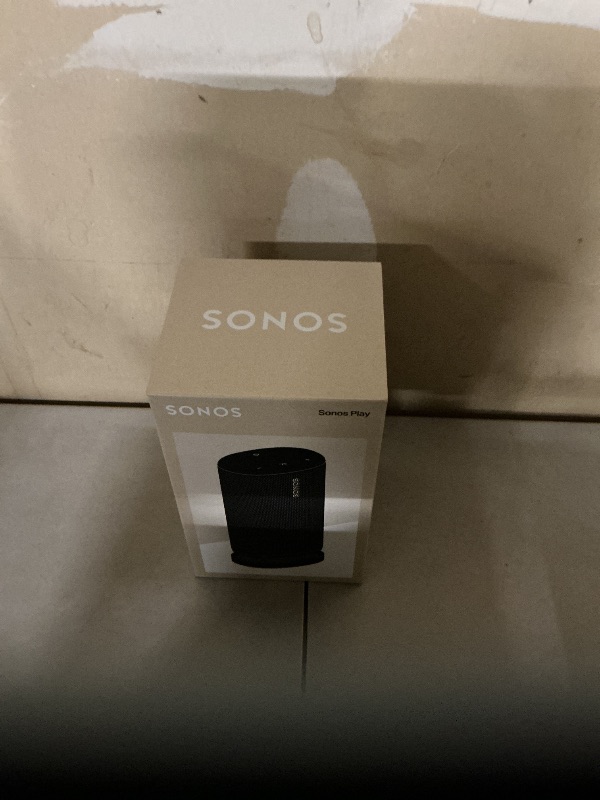 Photo 1 of Sonos Play - Portable Bluetooth Speaker with WiFi, Alexa, 24-Hour Battery Life, Charging Base - Black