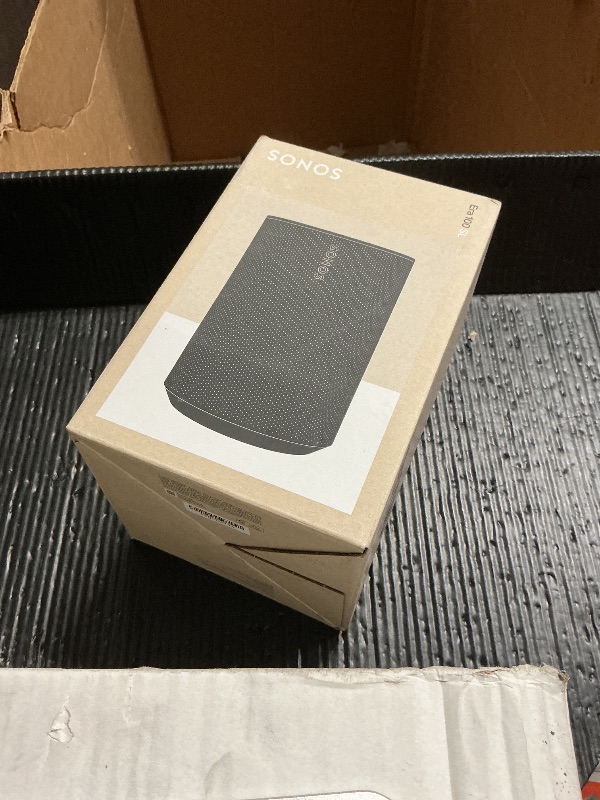 Photo 1 of Sonos Era 100 SL - Compact, Microphone-Free Speaker with WiFi, Bluetooth - Black