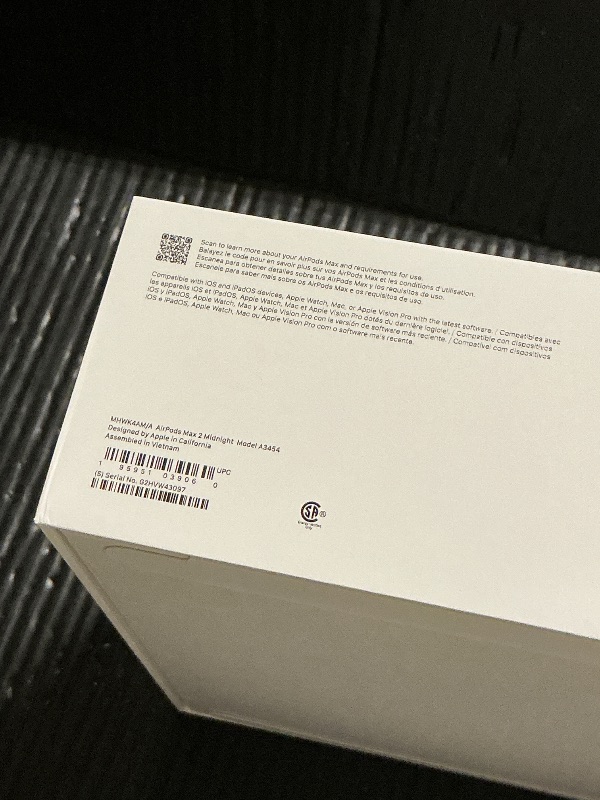 Photo 1 of Apple AirPods Max 2 Wireless Over-Ear Headphones, Active Noise Cancellation, Adaptive Audio, Personalized Spatial Audio, Live Translation, Bluetooth Headphones for iPhone – Midnight
