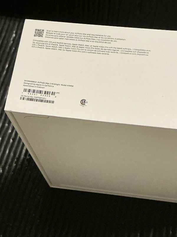 Photo 1 of Apple AirPods Max 2 Wireless Over-Ear Headphones, Active Noise Cancellation, Adaptive Audio, Personalized Spatial Audio, Live Translation, Bluetooth Headphones for iPhone – Midnight