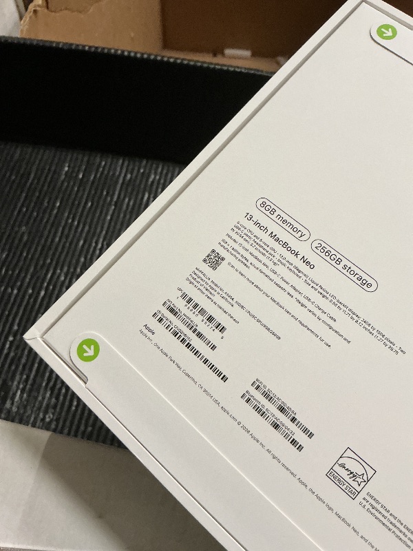 Photo 1 of Apple 2026 MacBook Neo 13-inch Laptop with A18 Pro chip: Built for AI and Apple Intelligence, Liquid Retina Display, 8GB Unified Memory, 256GB SSD Storage, 1080p FaceTime HD Camera; Indigo