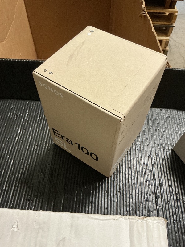 Photo 1 of Sonos Era 100 SL - Compact, Microphone-Free Speaker with WiFi, Bluetooth - Black