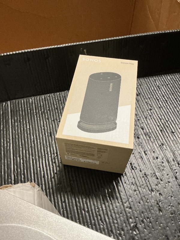 Photo 1 of Sonos Play - Portable Bluetooth Speaker with WiFi, Alexa, 24-Hour Battery Life, Charging Base - Black