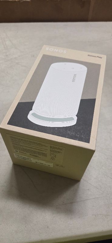 Photo 1 of Sonos Play - Portable Bluetooth Speaker with WiFi, Alexa, 24-Hour Battery Life, Charging Base - White