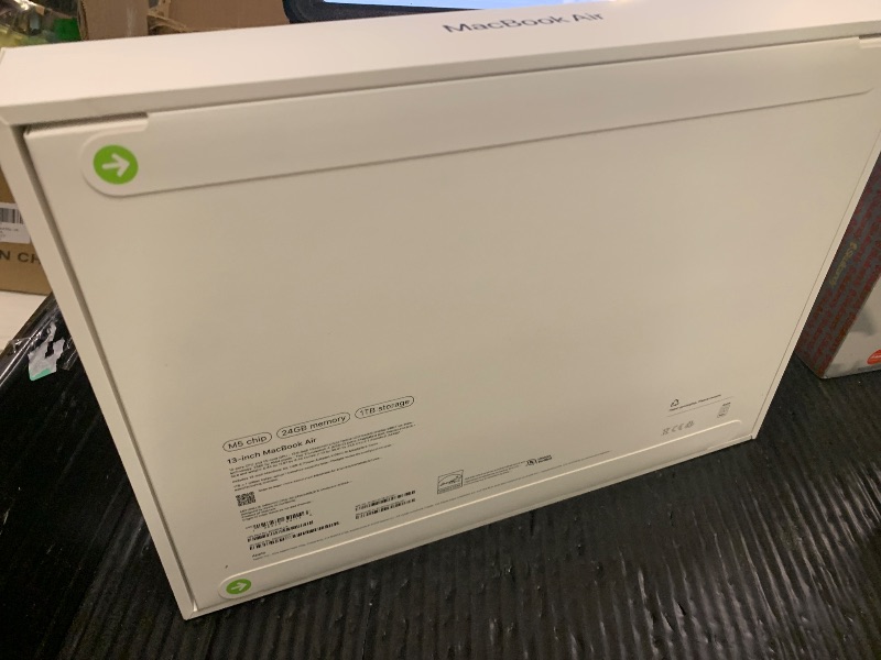 Photo 1 of Apple 2026 MacBook Air 13-inch Laptop with M5 chip: Built for AI, 13.6-inch Liquid Retina Display, 24GB Unified Memory, 1TB SSD, 12MP Center Stage Camera, Touch ID, Wi-Fi 7; Midnight