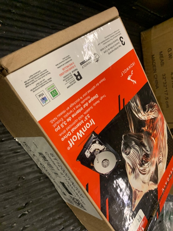 Photo 1 of Seagate IronWolf 12TB NAS Internal Hard Drive HDD – CMR 3.5 Inch SATA 6Gb/s 7200 RPM 256MB Cache for RAID Network Attached Storage (ST12000VNZ008/ST12000VN0008)