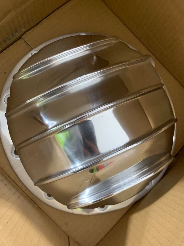 Photo 1 of Finned Polished Aluminum Transmission Pan Kit Replacement for Chevy/GM TH350 Turbo 350 Trans TH-350