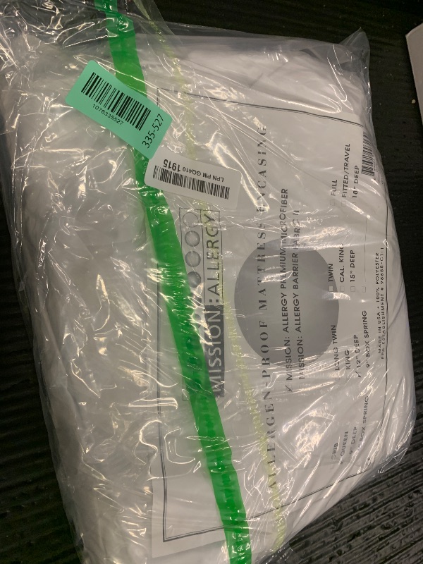 Photo 1 of Dust Mite and Allergen Proof Mattress Encasing (Cover); “Premium Microfiber” (Queen; 12" deep)