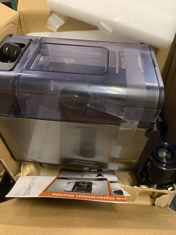 Photo 1 of **USED, DAMAGED** SOLD FOR PARTS** AIRMSEN Grind & Brew Coffee Maker with Built-in Grinder (2026 Model) - Single-Serve, Compatible with K-Cup Pods & Ground, 1000W Fast 6-14oz Brewer, Descaling Alert, Touchscreen & 50oz Removable Tank
