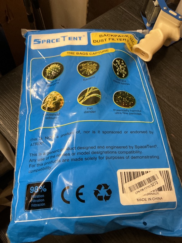 Photo 1 of 15 Pack Replacemet for Atrix Vacuum Bags, compatible with Atrix Ergo Backpack 8-Quart Vacuum Models# VACBP1 VACBP36V VACBPAI, HEPA Fleece Filter Bags, Part# VACBP6