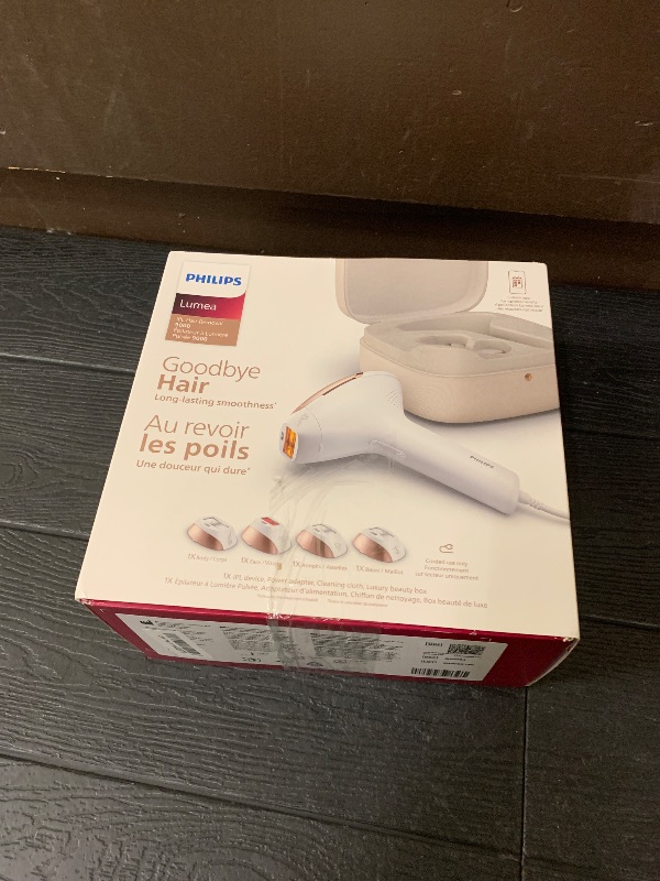 Photo 1 of Philips Lumea 9000 Series IPL Hair Removal Device, Visible Permanent Laser Hair Reduction Done at Home, for Women & Men, SenseIQ Technology, 4 Attachments for Body, Face, Bikini & Underarms, BRI984/03