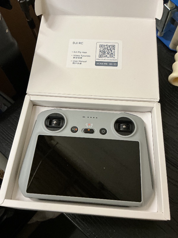 Photo 1 of DJI RC, Remote Controller with Lightweight Body, FHD Screen, 4hr Battery, Precision Control Sticks, O3+ Transmission
