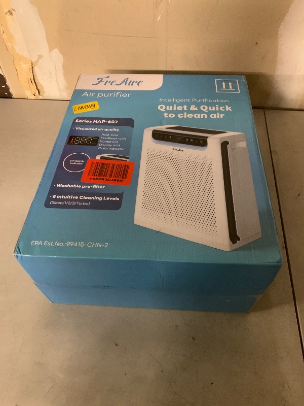 Photo 1 of Air Purifiers for Home Large Room, Cover Up to 2600 Ft² with Washable Filters, Powerful Turbo Mode, PM2.5 Air Quality Display, 22dB Sleep Mode, Air Cleaner for Pets Hair, Smoke, Odors, HAP607, White