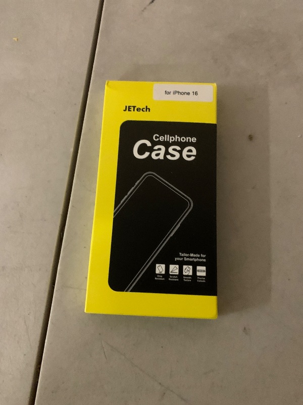 Photo 1 of JETech Case for iPhone 16 6.1-Inch, Non-Yellowing Shockproof Phone Bumper Cover, Anti-Scratch Clear Back (Clear)
