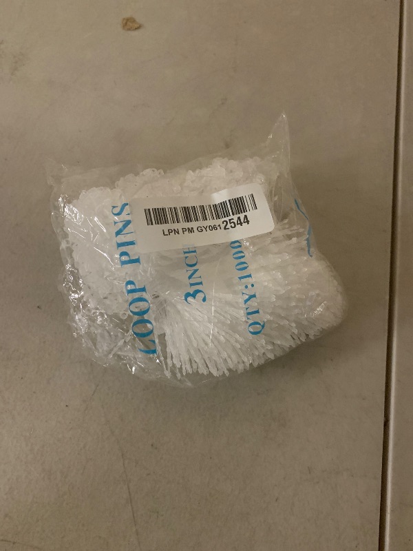 Photo 1 of 1000Pcs Hang Prices Tag Fasteners, 3 Inch Snap Lock Pins Plastic Tags for Clothing Mark Shoe Bag Jewelry Security Loop Fasteners Retail Store Supplies (Clear)