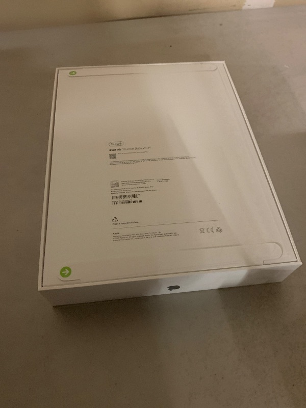 Photo 1 of Apple iPad Air 13-inch with M3 chip Built for Apple Intelligence, Liquid Retina Display, 128GB, 12MP Front/Back Camera, Wi-Fi 6E, Touch ID, All-Day Battery Life — Space Gray