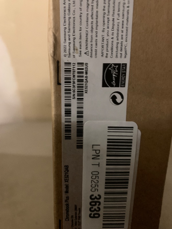 Photo 1 of SAMSUNG 12.2" FHD 2-in-1 Touchscreen Chromebook Plus Laptop (Intel Celeron 3965Y 2-Core, 4GB RAM, 192GB Storage (64GB SSD+128GB Micro SD Card), Stylus Pen, Wireless Mouse, WiFi, Chrome OS)